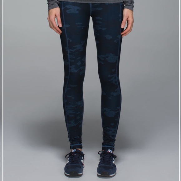 Lululemon Speed Tight II Heathered Texture Lotus Camo Oil Slick Blue/Inkwell S 6 - Picture 13 of 17
